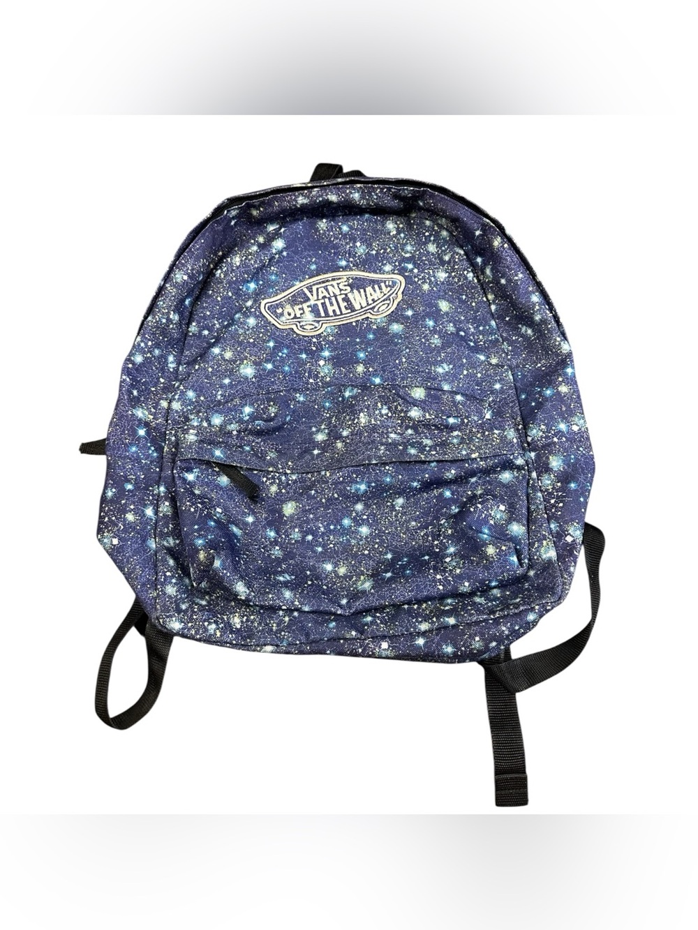 Vans Off The Wall Galaxy Print Backpack Blue Space Stars School Travel Bag